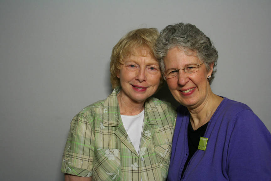 Jane Marshall and StoryCorps Facilitator Martha O'Brien