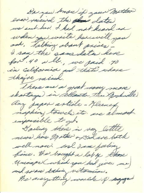 Page 2 from Geny's letter to Frank, from February 10th, 1944