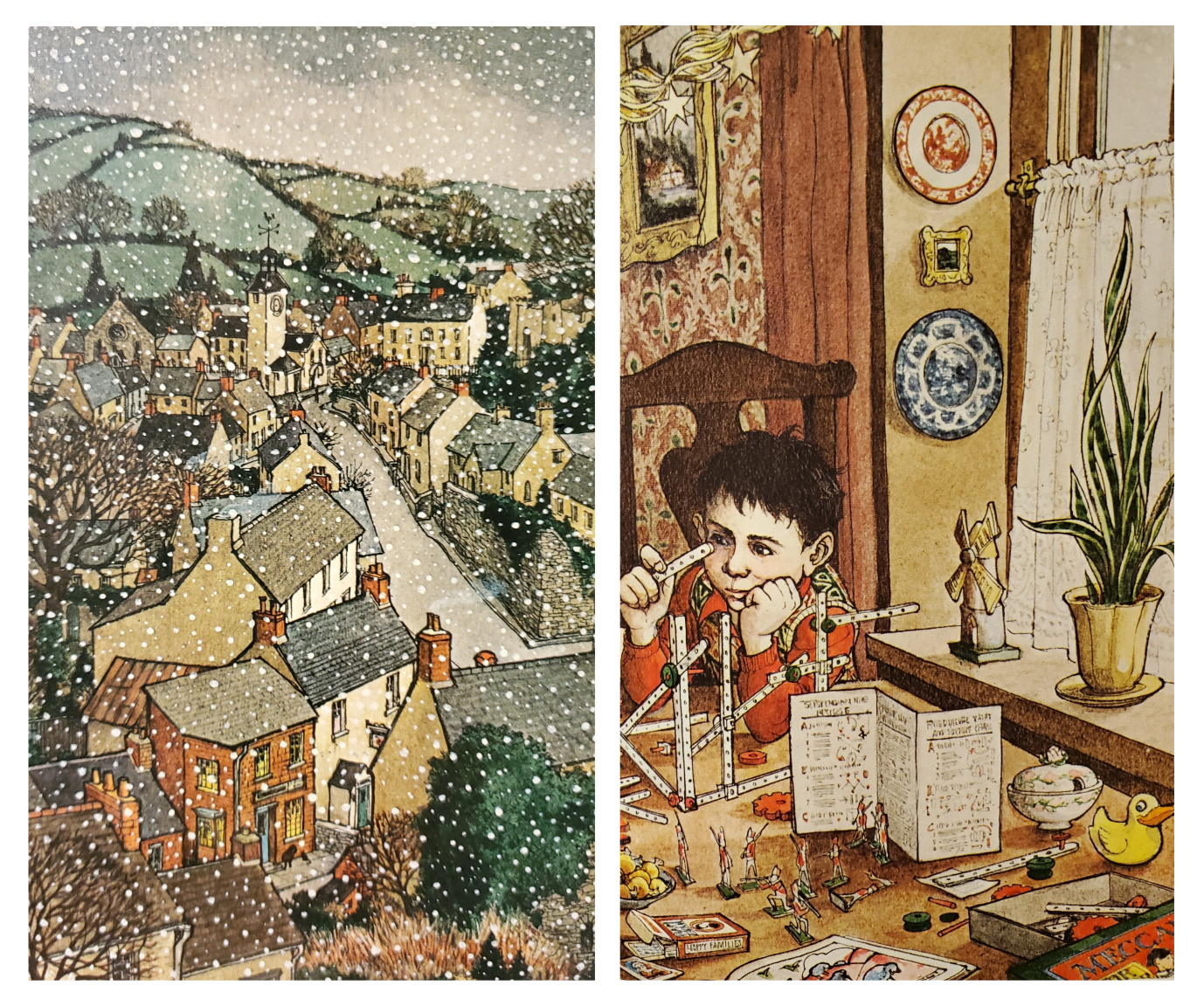 A Child's Christmas in Wales illustrations