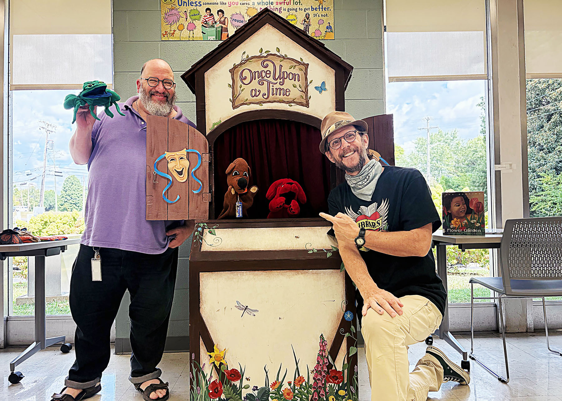 Mr. Andrew, Library Pete and friends