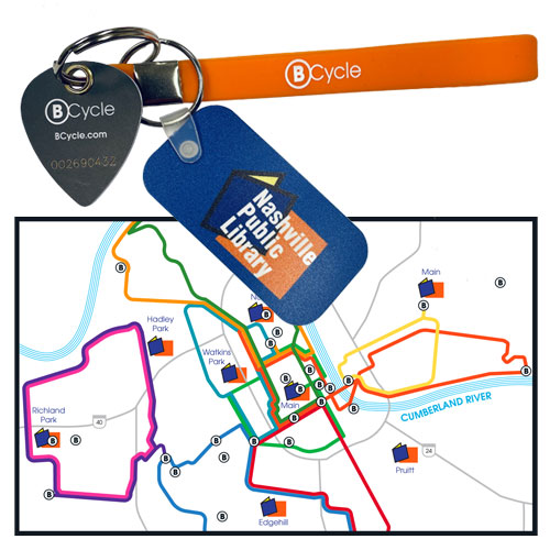 bcycle fob and map