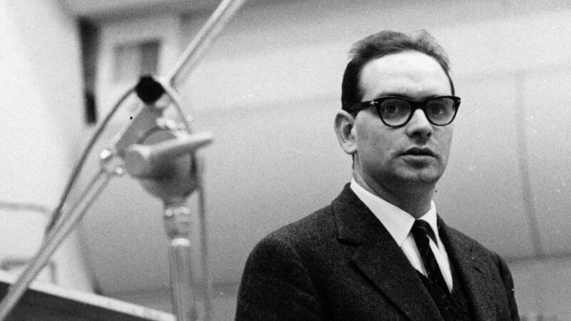 Young Ennio in the studio