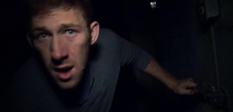 a man in the dark
