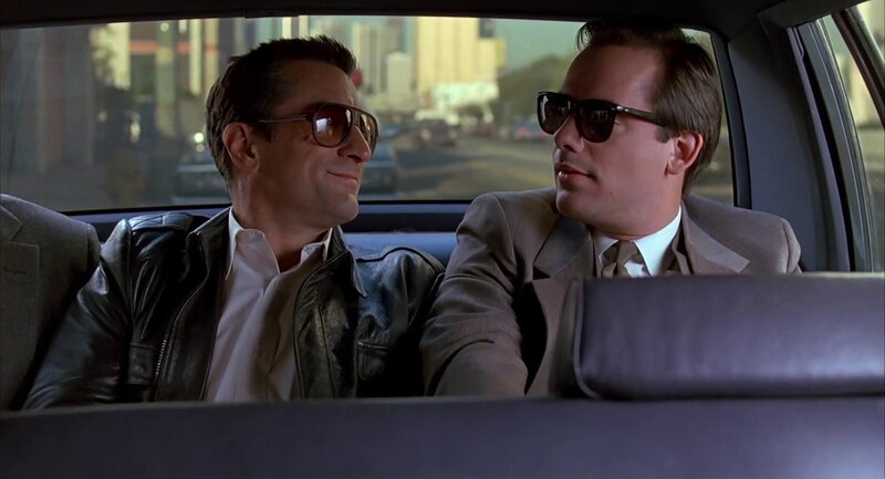 Robert De Niro annoys his backseat passenger