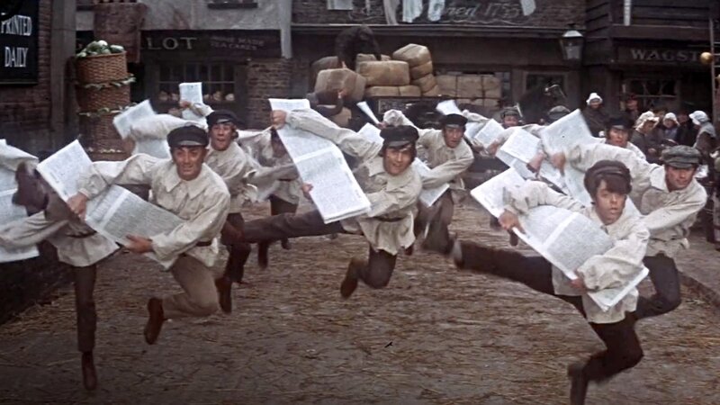 paperboys dancing in the street