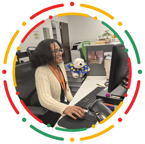 Destiny sitting with Vanilla