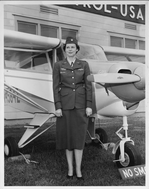 Profile shot of Georgianna McConnell in uniform
