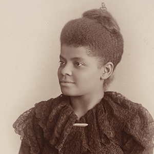 headshot photo of Ida B. Wells