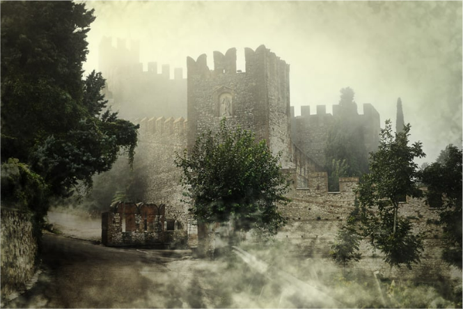 Castle in the mist