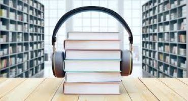 Headphones on books