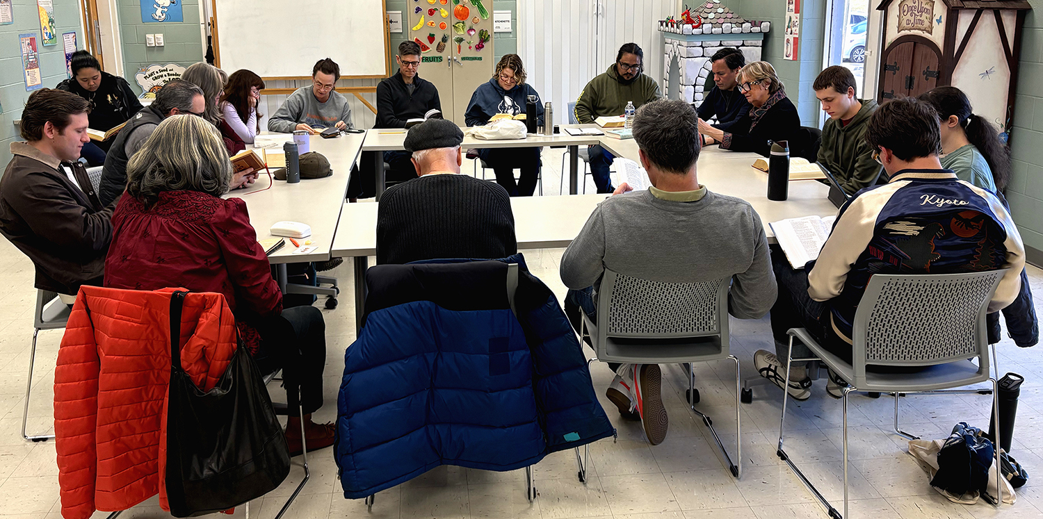 Shakespeare Allowed! readers around the table at Inglewood Branch Library.