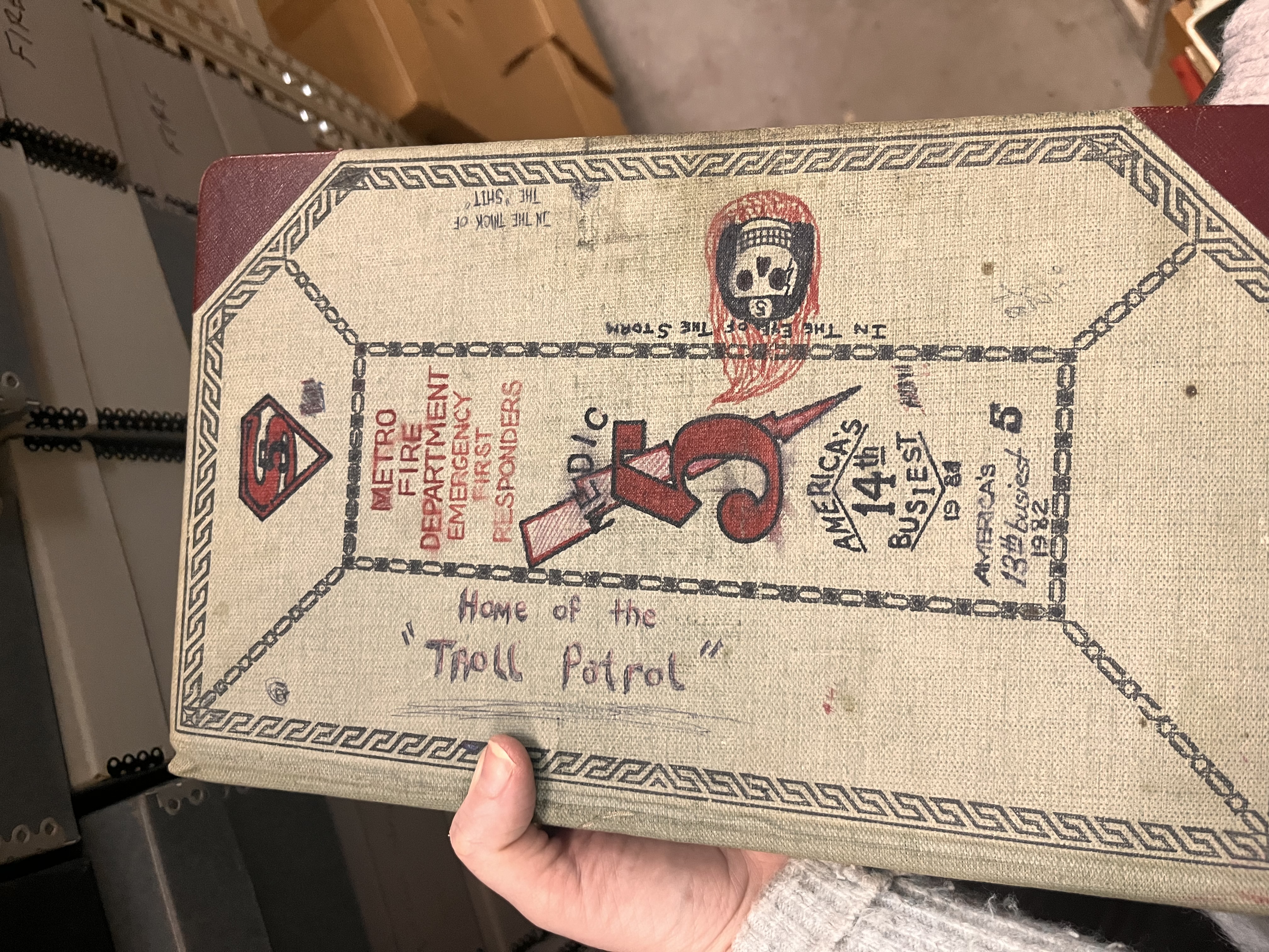 One of the Fire Log books for Medic 5