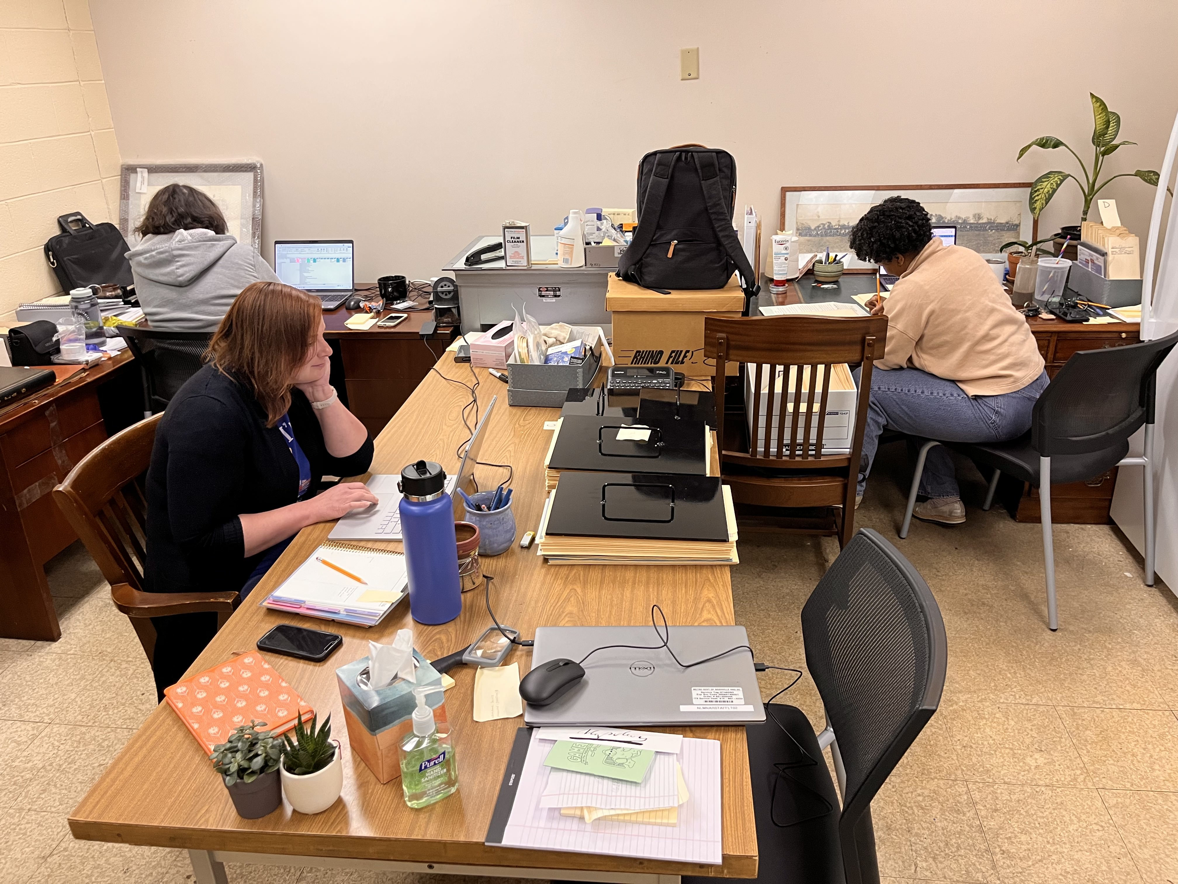 Archives staff hard at work at EHP