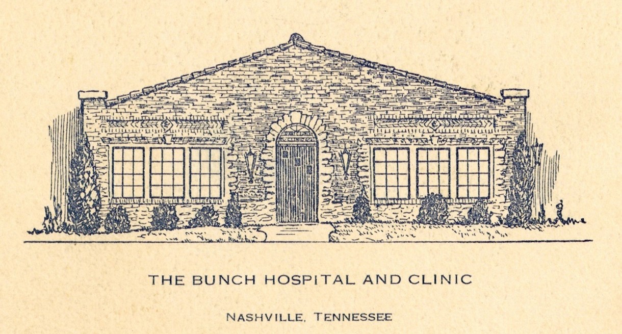 Figure II. Bunch Hospital and Clinic Business Card, c. 1930s. 