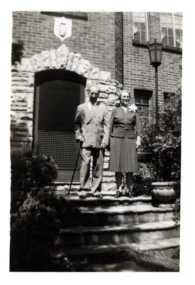 Figure XXVII. Last known photo of Dr. Bunch with Eliza Russell Bunch, 1944. 