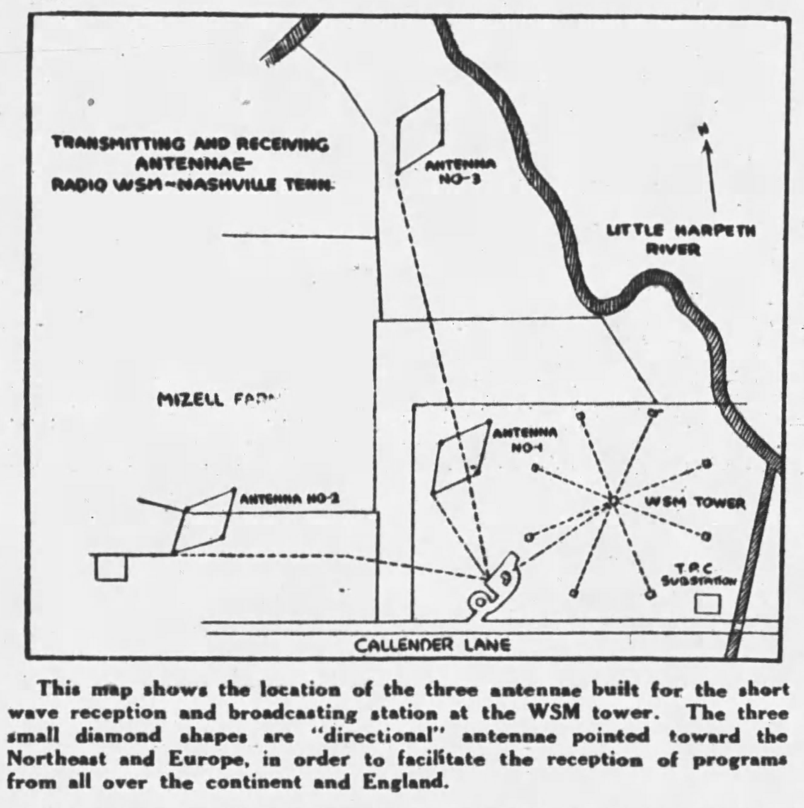 Drawing of WSM Tower and area surround the tower 