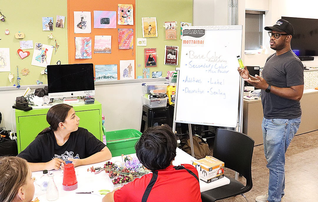 Professional mentors work with teens on a wide variety of topics