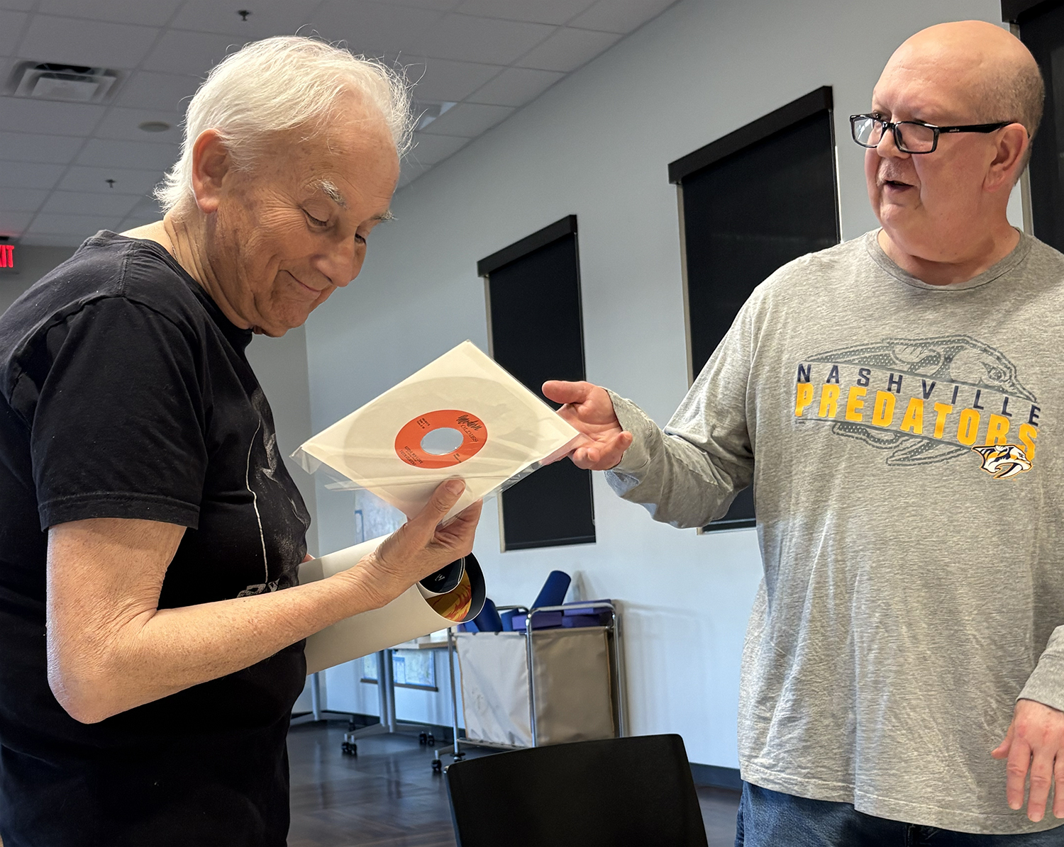 Mike and George at The Mad Platters