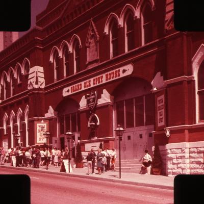 View of the Ryman Auditorium/Grand Ole Opry House prior to the 1974 move to the Opryland area