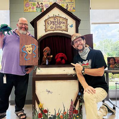Mr. Andrew, Library Pete and Puppet Friends