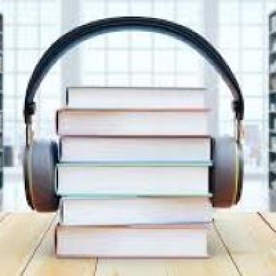 Headphones on books