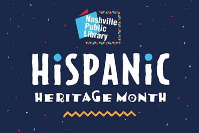 Logo. Nashville Public Library over Hispanic Heritage Month. 