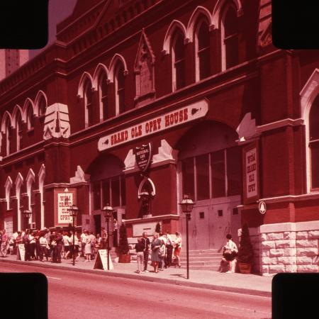 View of the Ryman Auditorium/Grand Ole Opry House prior to the 1974 move to the Opryland area